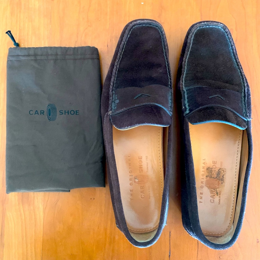Men’s Prada Car Shoe Brown Suede Size 7.5